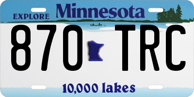 MN license plate 870TRC