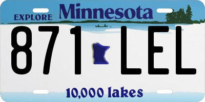 MN license plate 871LEL
