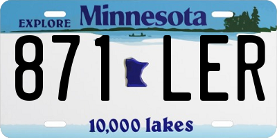MN license plate 871LER