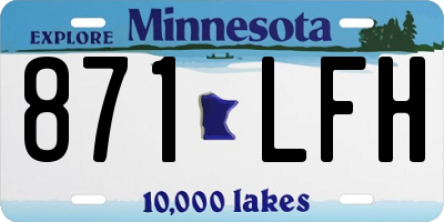 MN license plate 871LFH