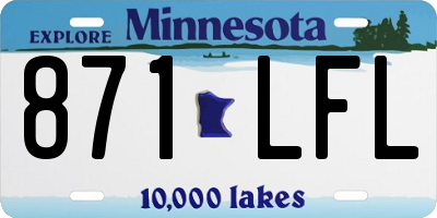 MN license plate 871LFL