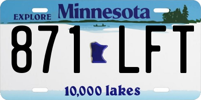 MN license plate 871LFT