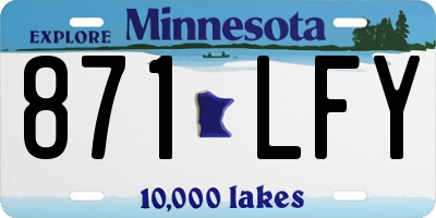 MN license plate 871LFY