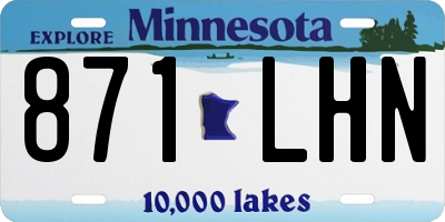 MN license plate 871LHN