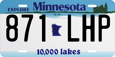 MN license plate 871LHP
