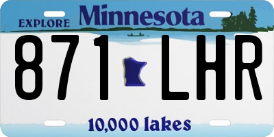 MN license plate 871LHR