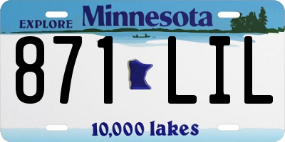 MN license plate 871LIL