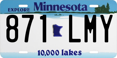 MN license plate 871LMY