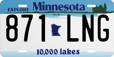 MN license plate 871LNG