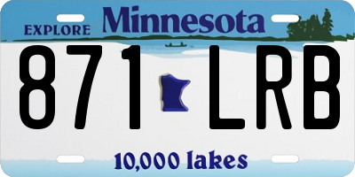 MN license plate 871LRB