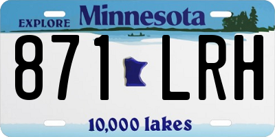 MN license plate 871LRH