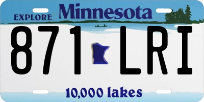 MN license plate 871LRI