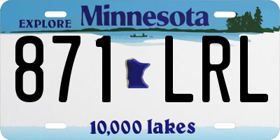 MN license plate 871LRL