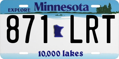 MN license plate 871LRT