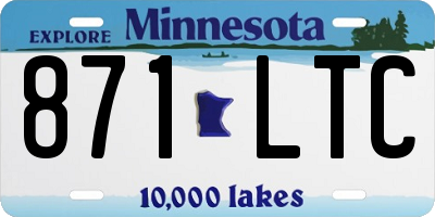 MN license plate 871LTC