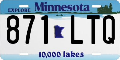 MN license plate 871LTQ