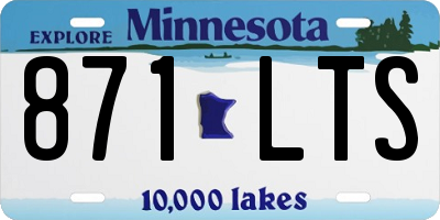 MN license plate 871LTS