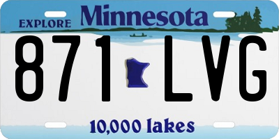 MN license plate 871LVG