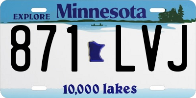MN license plate 871LVJ