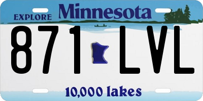 MN license plate 871LVL