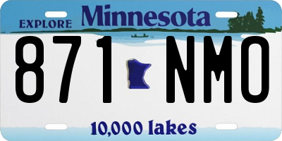 MN license plate 871NMO