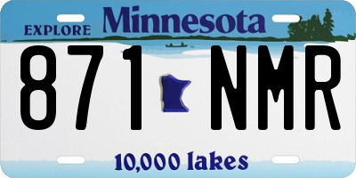 MN license plate 871NMR