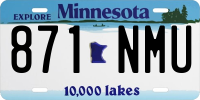 MN license plate 871NMU