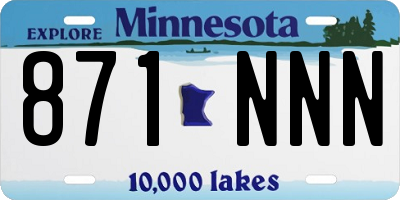 MN license plate 871NNN