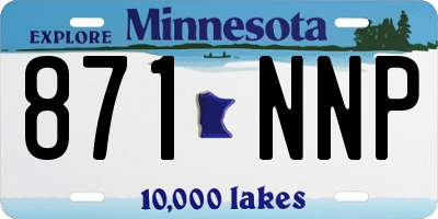 MN license plate 871NNP