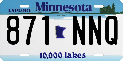 MN license plate 871NNQ
