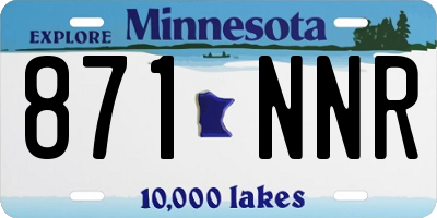 MN license plate 871NNR