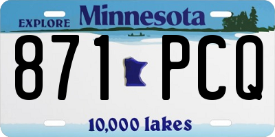 MN license plate 871PCQ