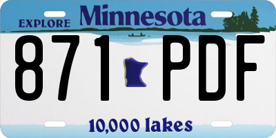 MN license plate 871PDF