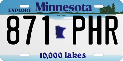MN license plate 871PHR