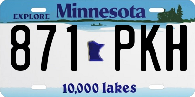 MN license plate 871PKH