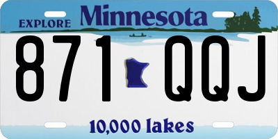 MN license plate 871QQJ