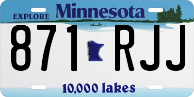 MN license plate 871RJJ