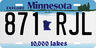 MN license plate 871RJL