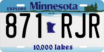 MN license plate 871RJR