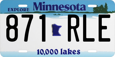 MN license plate 871RLE