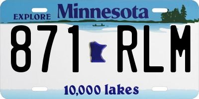 MN license plate 871RLM