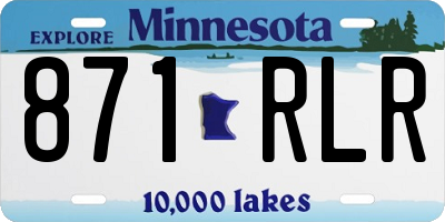 MN license plate 871RLR