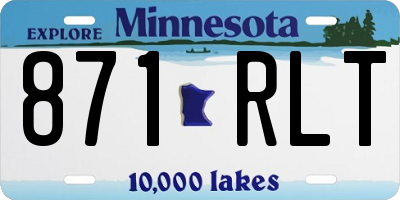 MN license plate 871RLT
