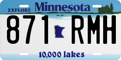 MN license plate 871RMH