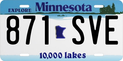 MN license plate 871SVE