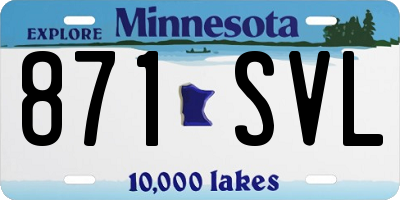 MN license plate 871SVL