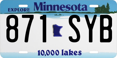 MN license plate 871SYB