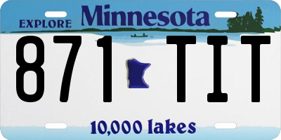 MN license plate 871TIT