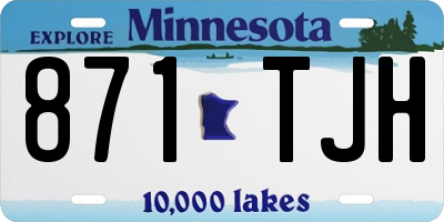 MN license plate 871TJH
