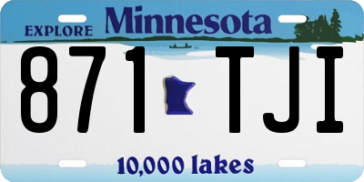 MN license plate 871TJI